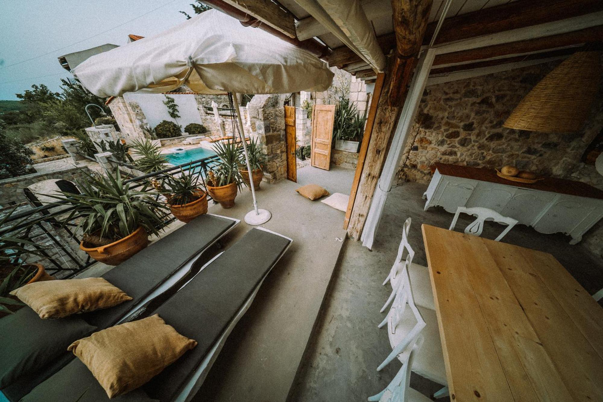 Antonia'S Stonebuilt Mansion With A Private Pool Villa Armenoi  ภายนอก รูปภาพ